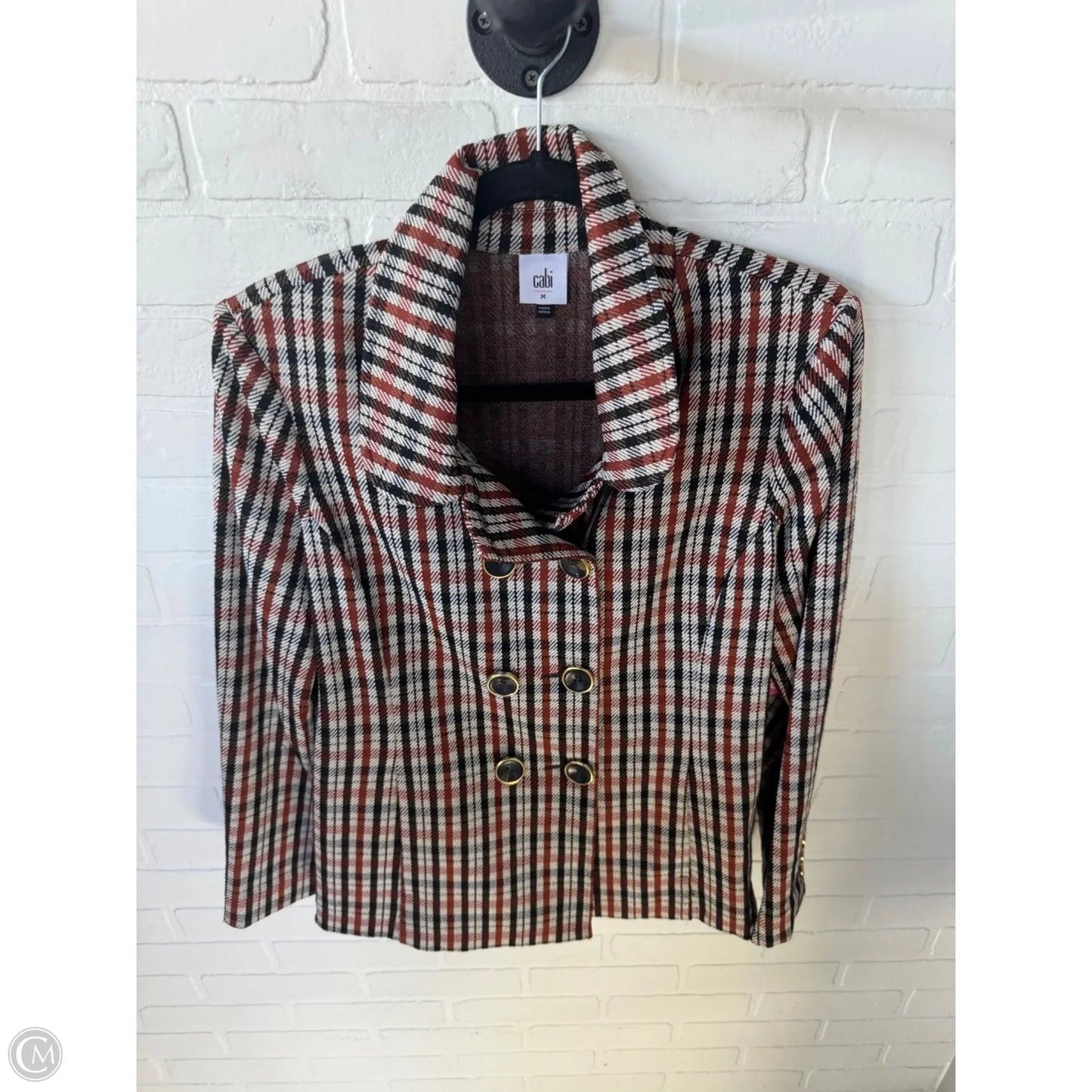 Blazer By Cabi In Brown & Orange, Size: M