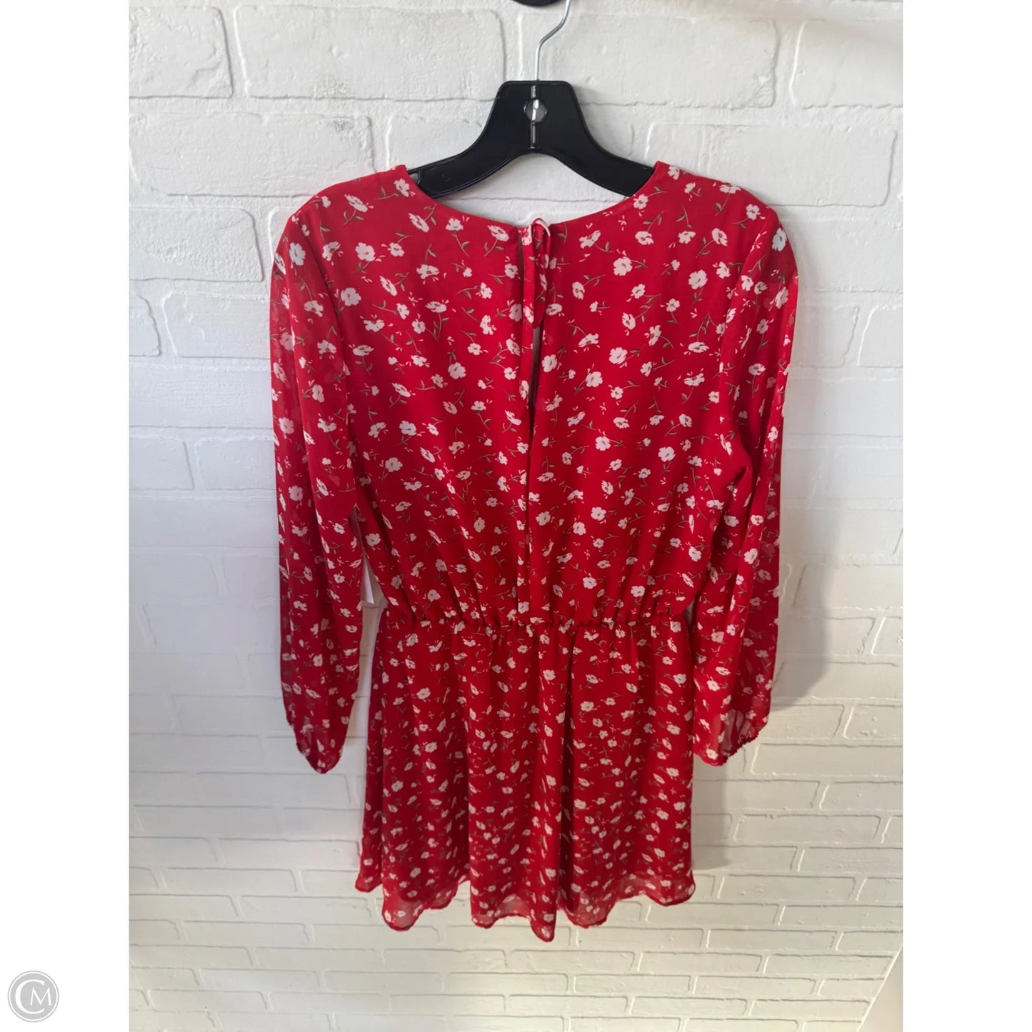 Dress Casual Short By Collective Concepts In Red & White, Size: S