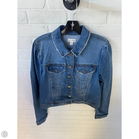 Jacket Denim By Maison Jules In Blue Denim, Size: L