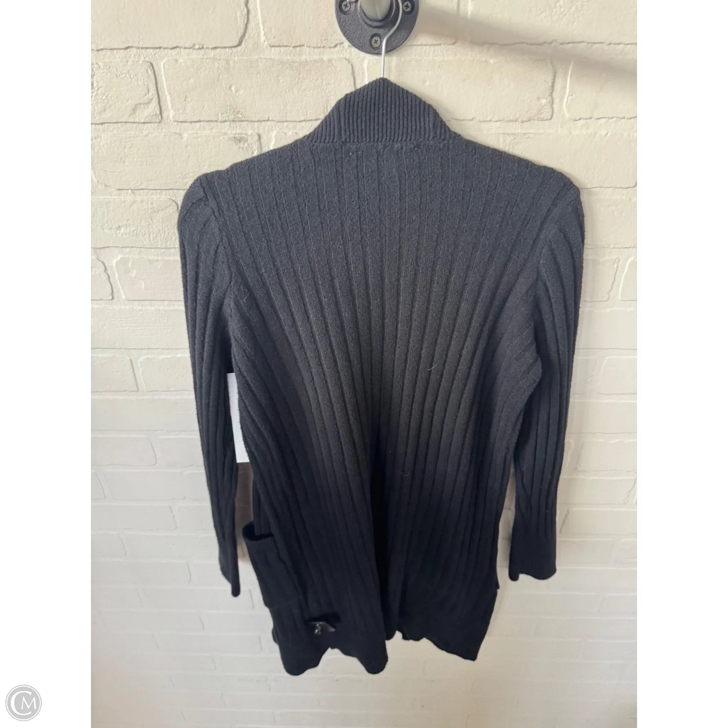 Sweater Cardigan By Loft In Black, Size: M