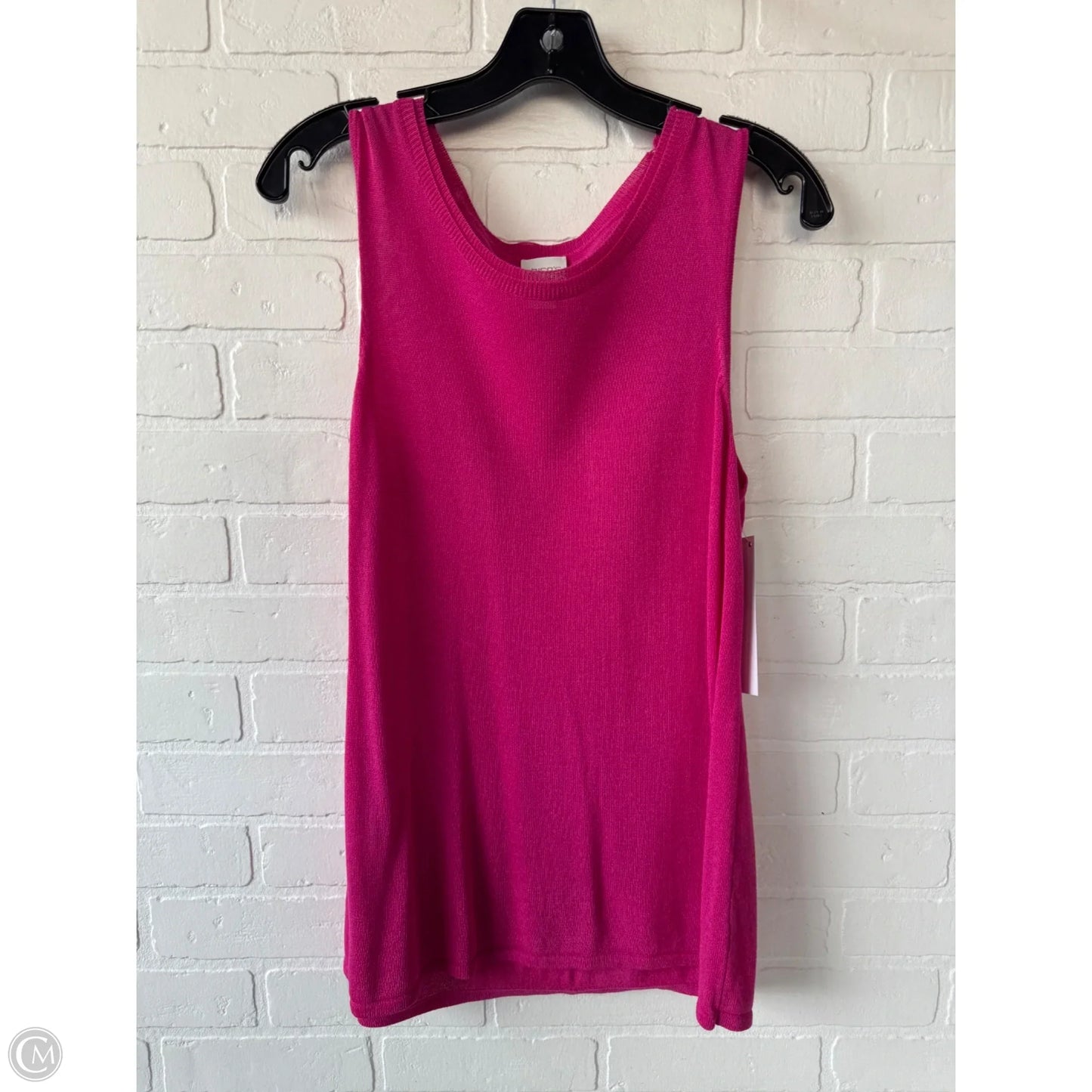 Vest Sweater By Chicos In Pink, Size: M