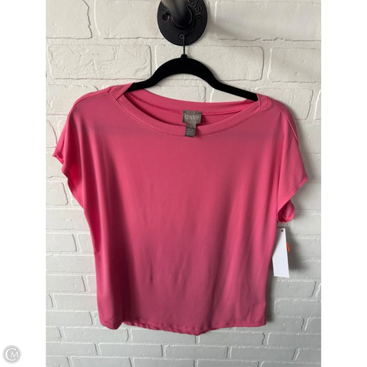 Top Short Sleeve By Chicos In Pink, Size: M