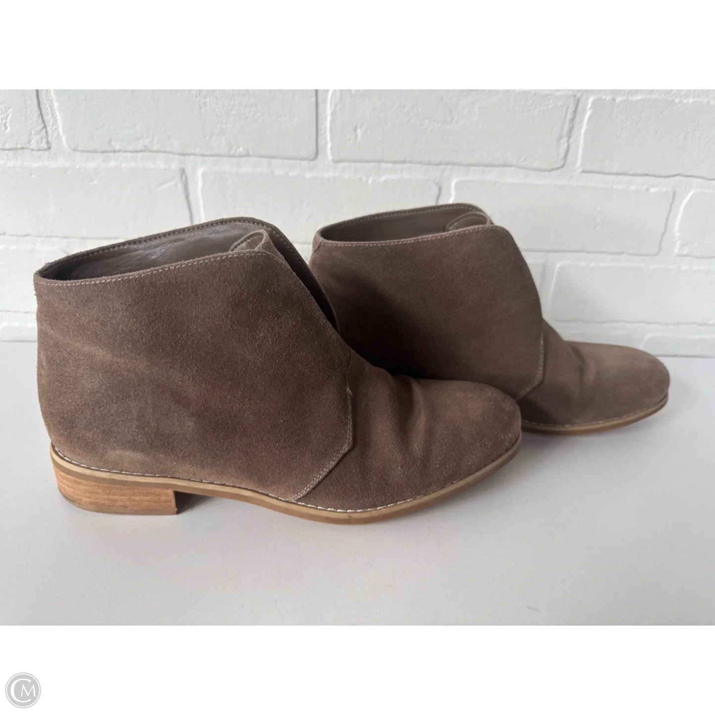 Boots Ankle Flats By Blondo In Brown, Size: 9
