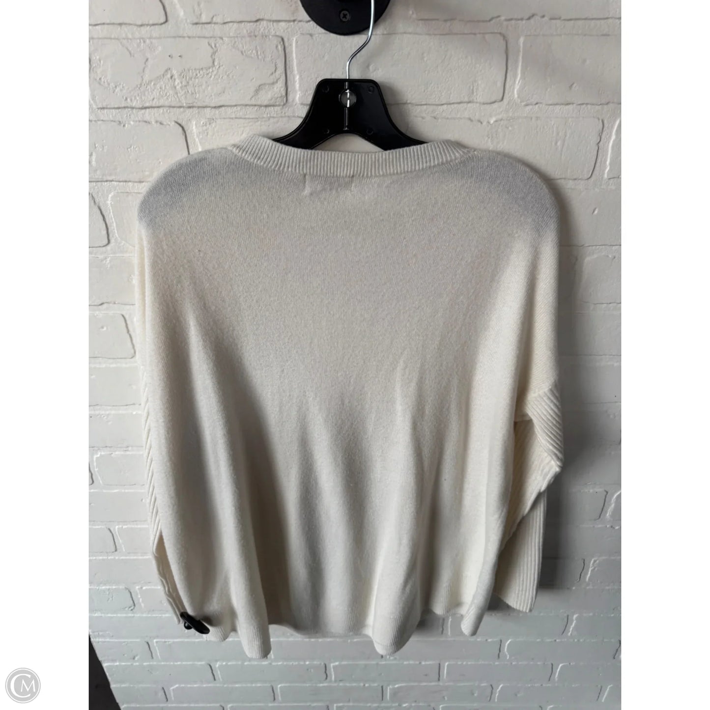 Sweater By Loft In Cream, Size: L