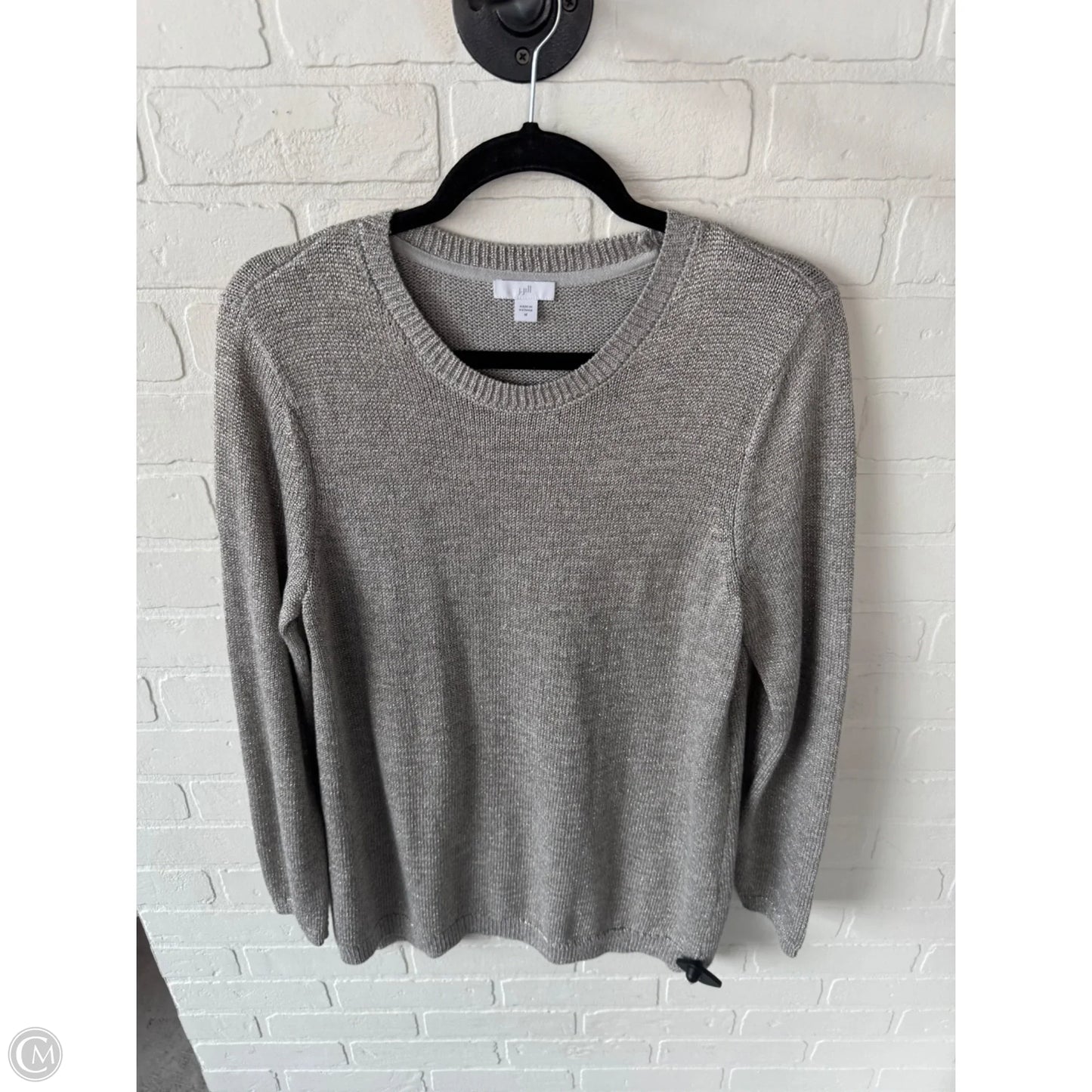 Sweater By J. Jill In Grey & Silver, Size: M
