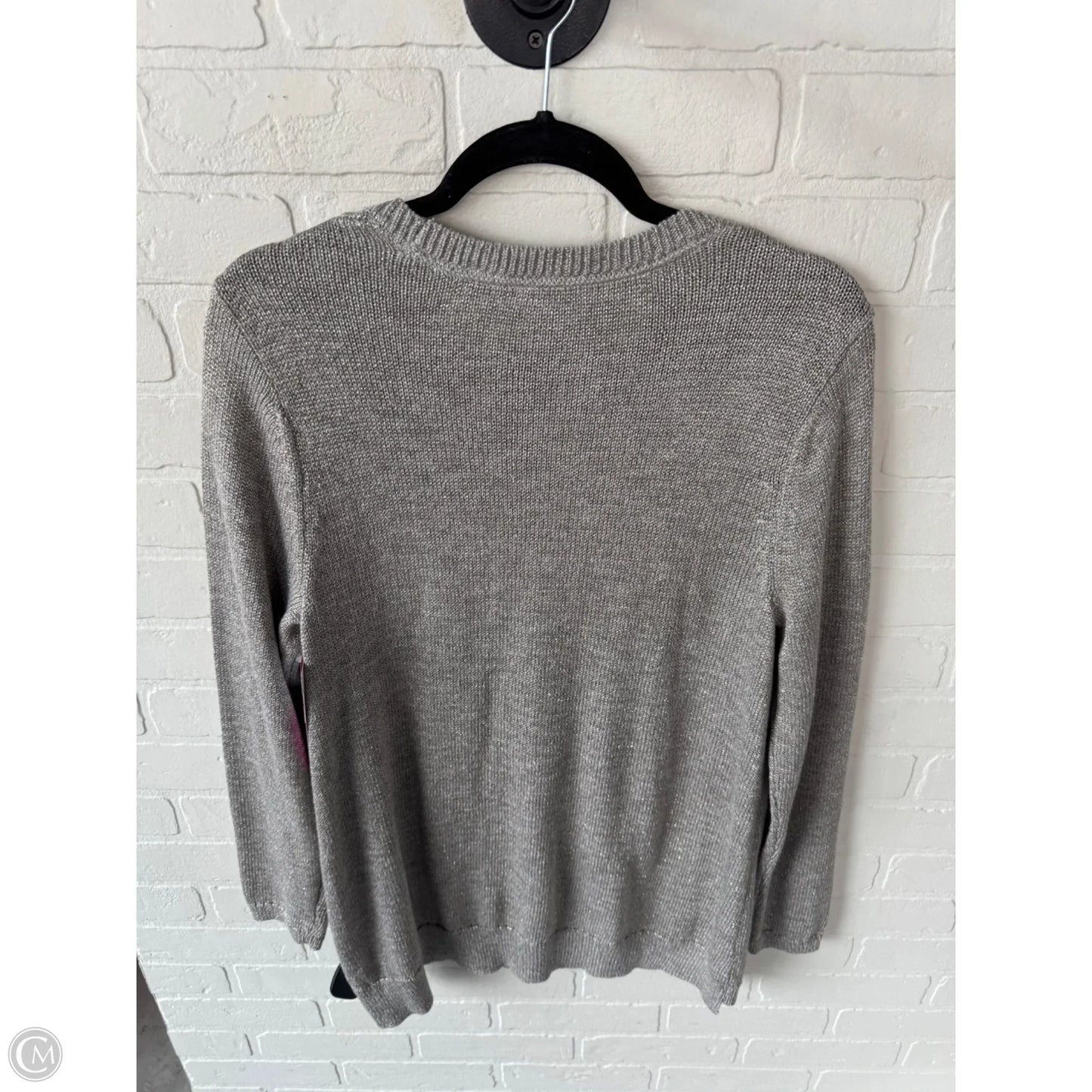Sweater By J. Jill In Grey & Silver, Size: M