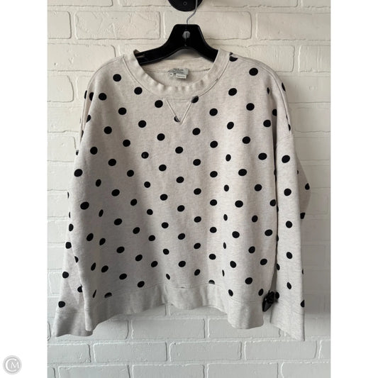 Sweatshirt Designer By Kate Spade In Black & Cream, Size: M