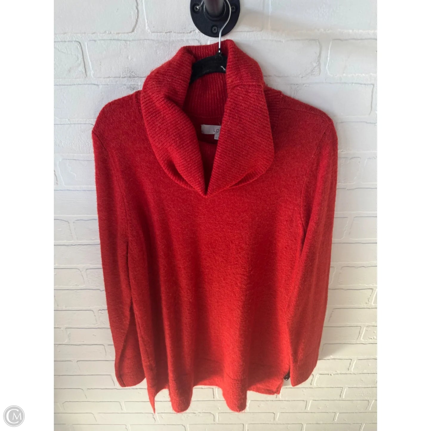 Sweater By Loft In Orange, Size: Xl