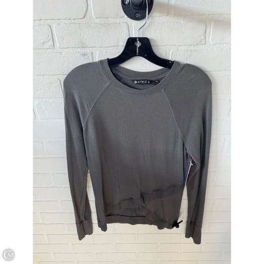 Athletic Sweatshirt Crewneck By Athleta In Grey, Size: Xs