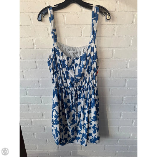 Dress Casual Short By Abercrombie And Fitch In Blue & White, Size: Xl