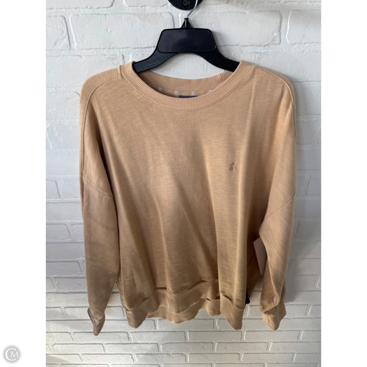 Athletic Sweatshirt Crewneck By Sweaty Betty In Yellow, Size: Xl