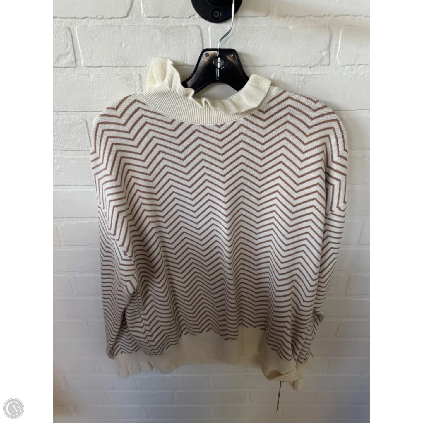 Sweater By Shein In Cream & Tan, Size: S