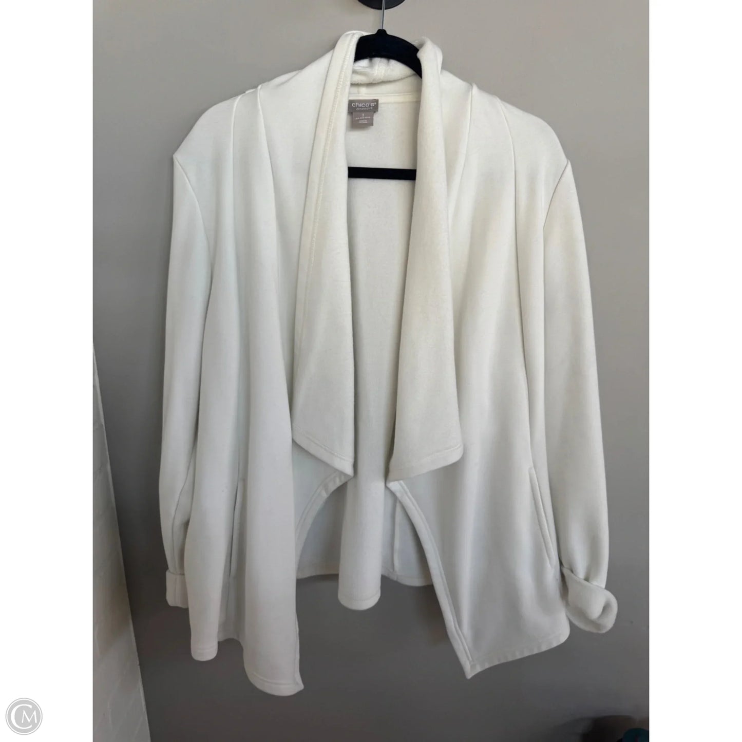 Cardigan By Zenergy By Chicos In White, Size: Xl