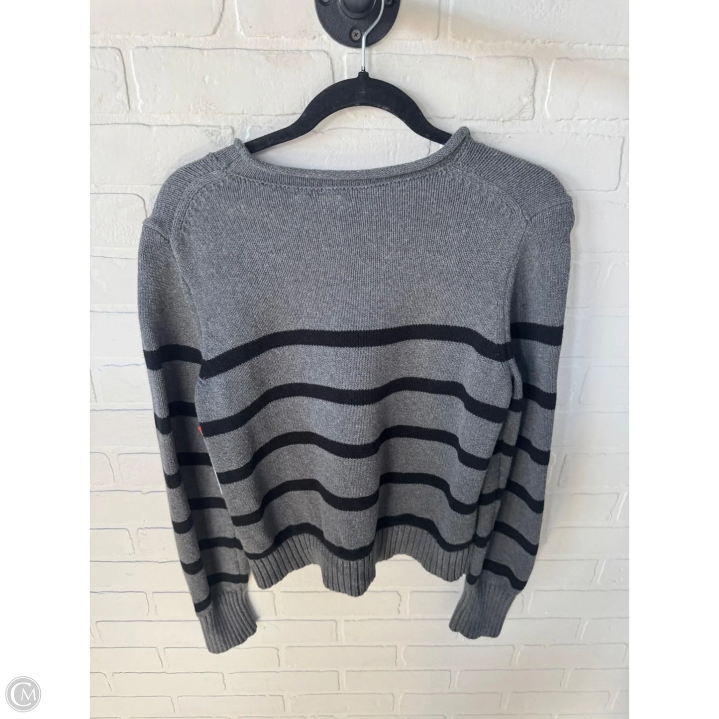 Sweater By Gap In Black & Grey, Size: M