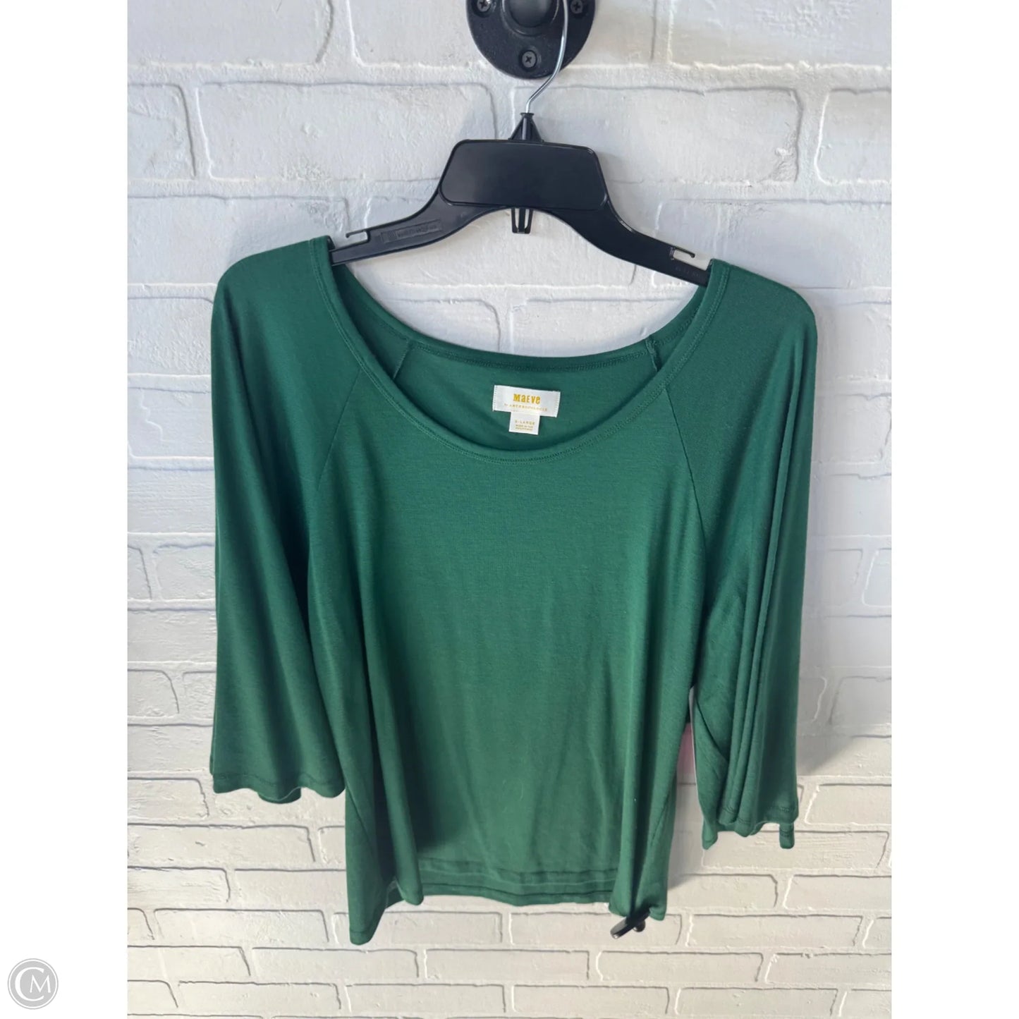 Top 3/4 Sleeve By Maeve In Green, Size: Xl