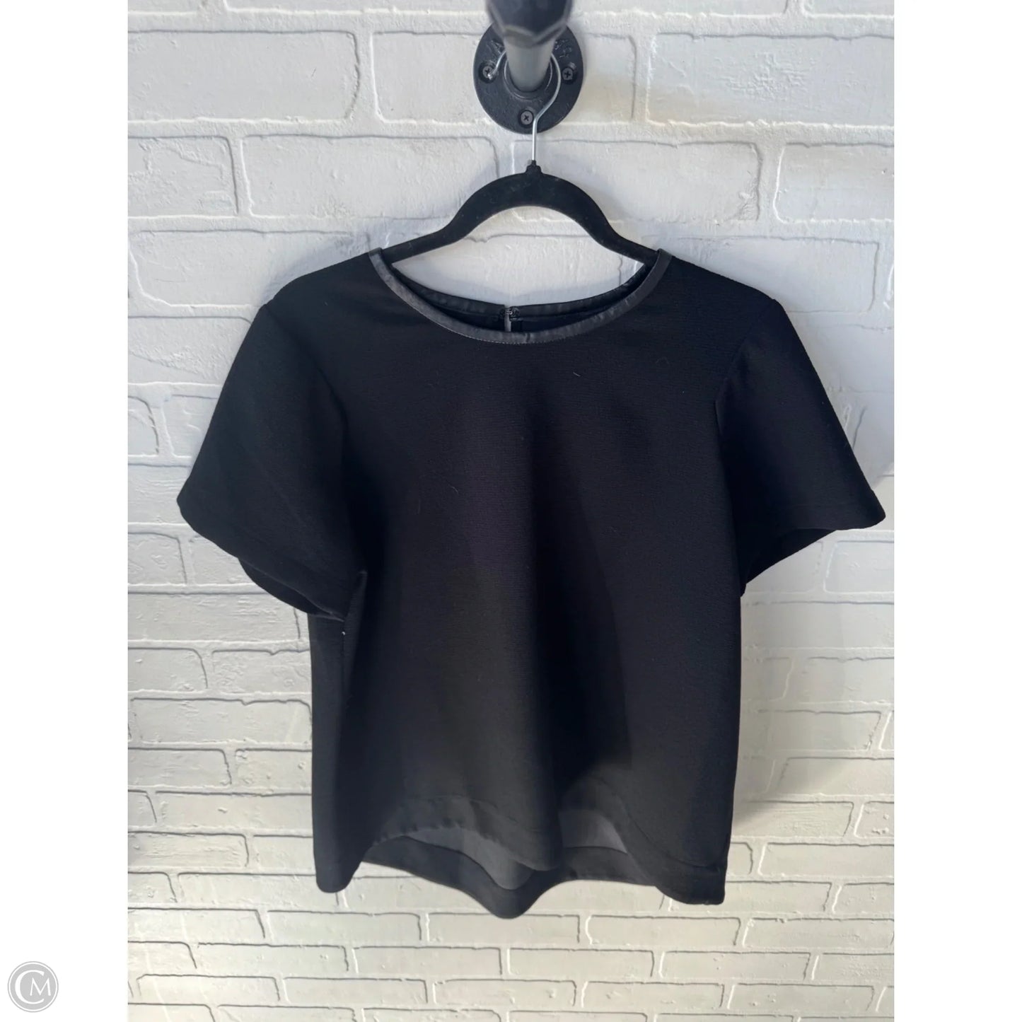 Top Short Sleeve By Madewell In Black, Size: L