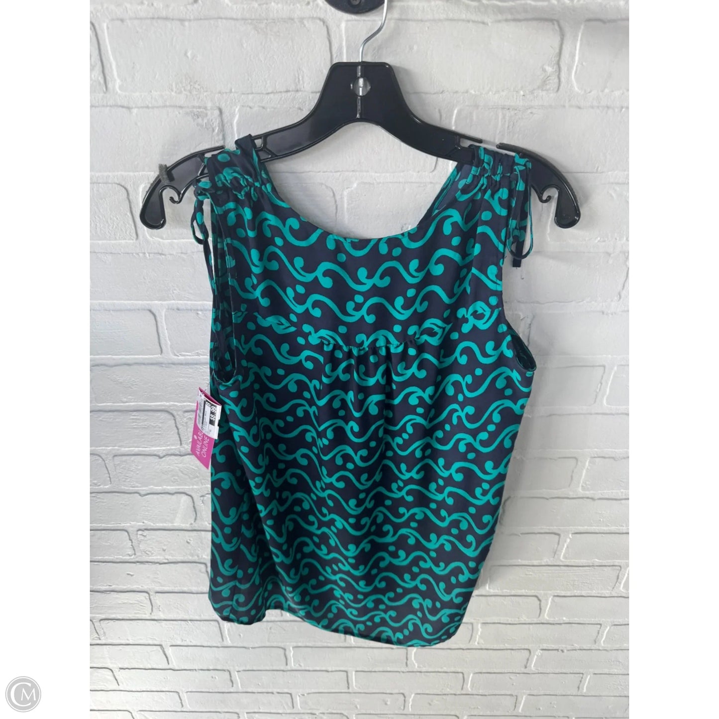 Top Sleeveless Basic By Loft In Blue & Green, Size: S