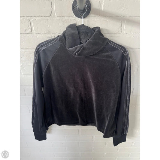 Athletic Sweatshirt Collar By Adidas In Black, Size: L