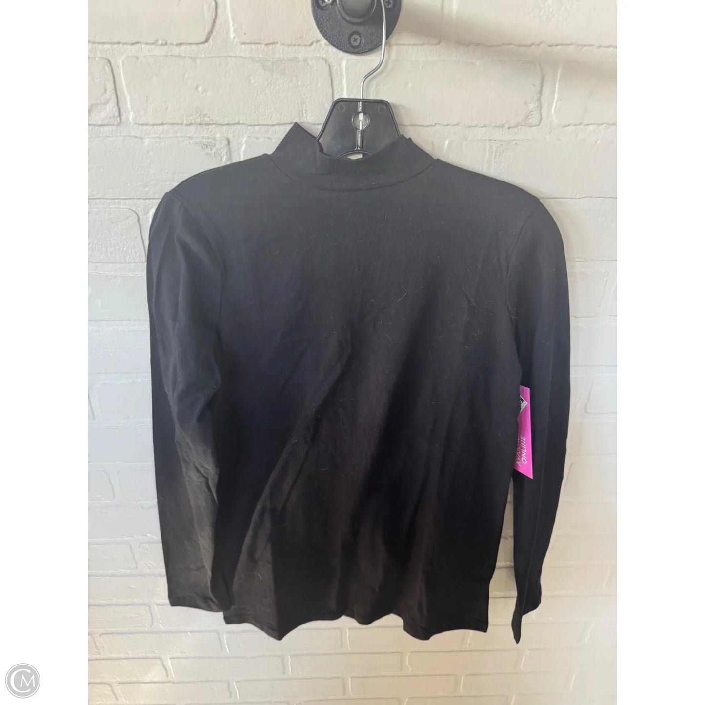 Top Long Sleeve Basic By Clothes Mentor In Black, Size: S