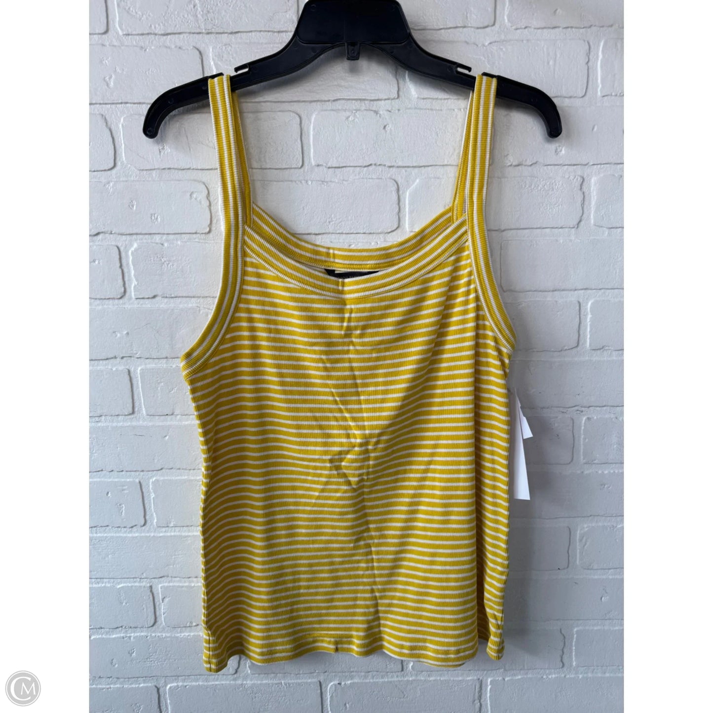 Top Sleeveless By Banana Republic In Yellow, Size: Xl