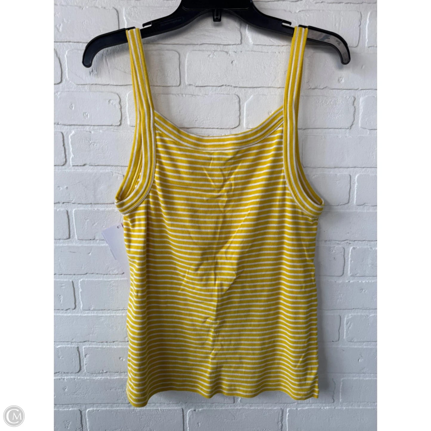 Top Sleeveless By Banana Republic In Yellow, Size: Xl