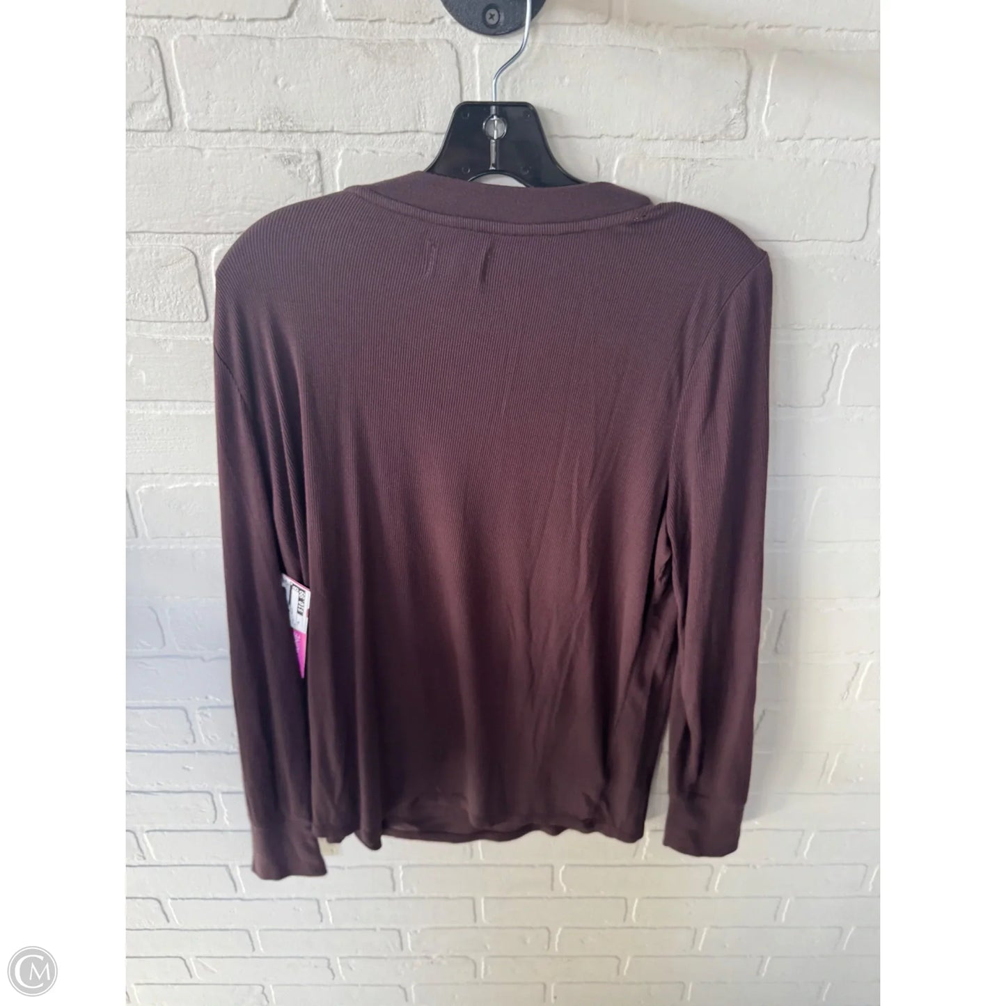 Top Long Sleeve Basic By Lou And Grey In Brown, Size: Xl