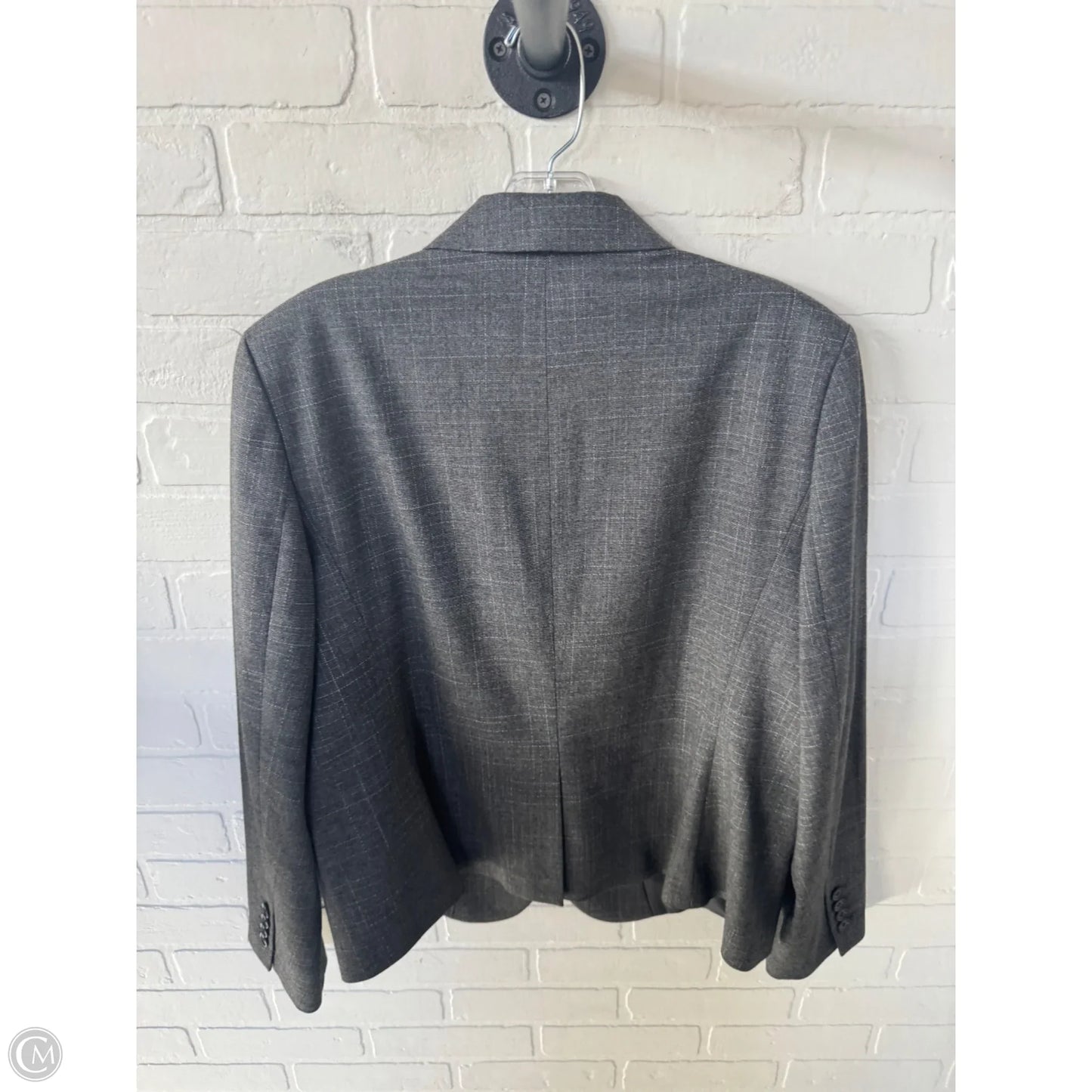 Blazer By Ann Taylor In Grey, Size: L