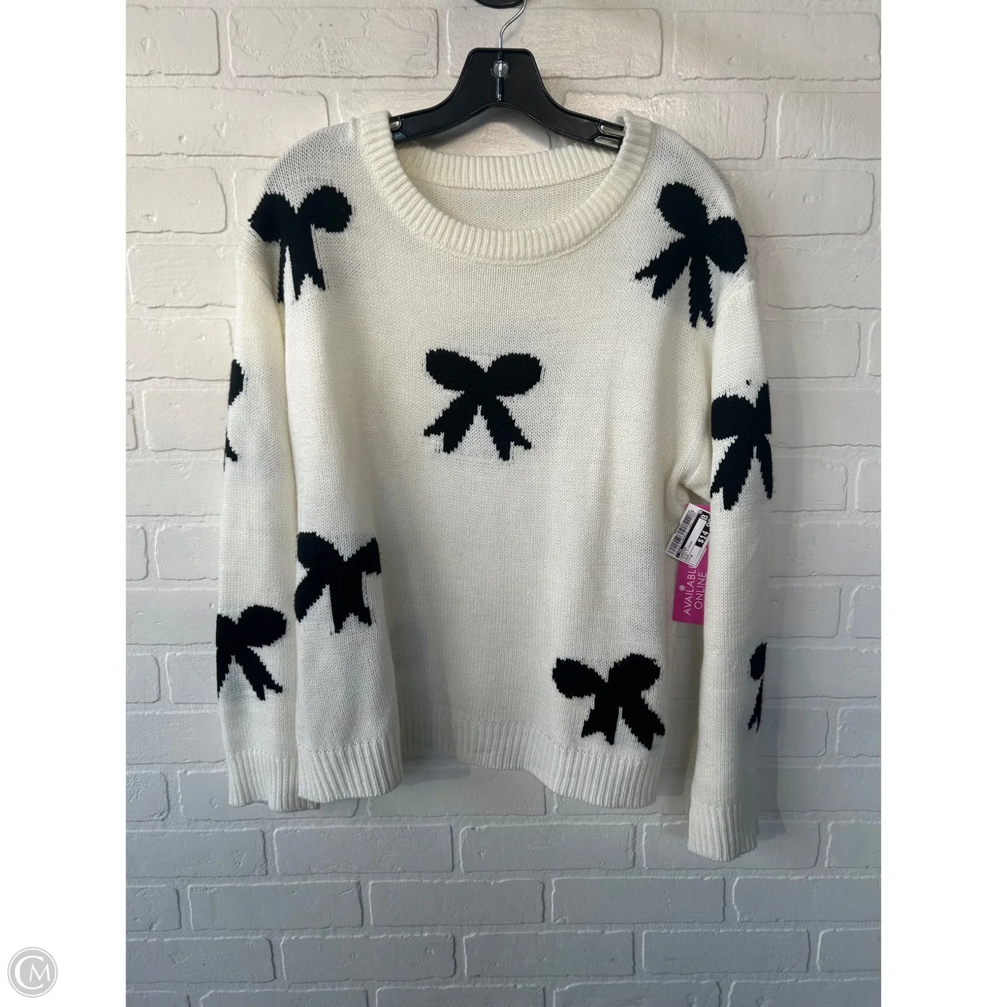 Sweater By Cme In Black & Cream, Size: M
