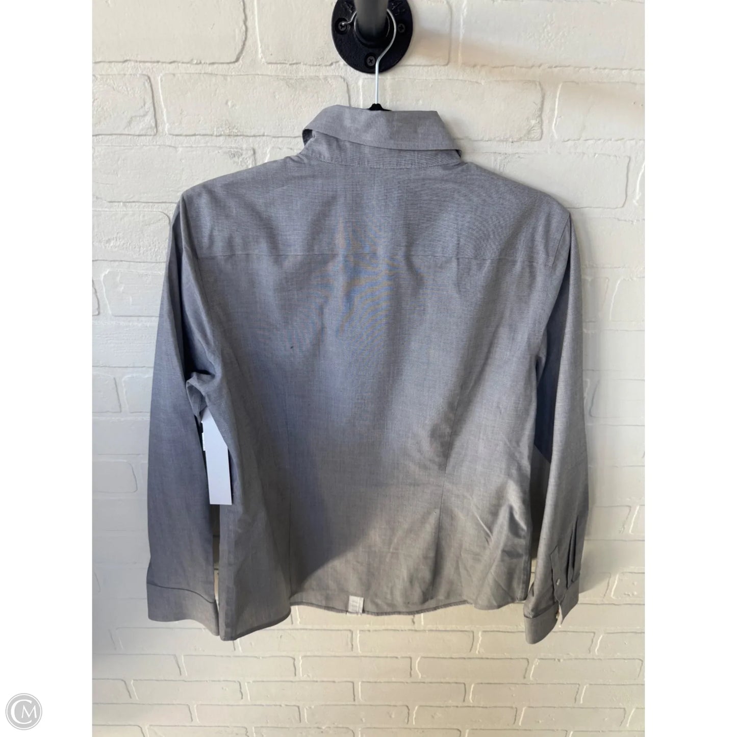 Top Long Sleeve By Talbots In Grey, Size: L