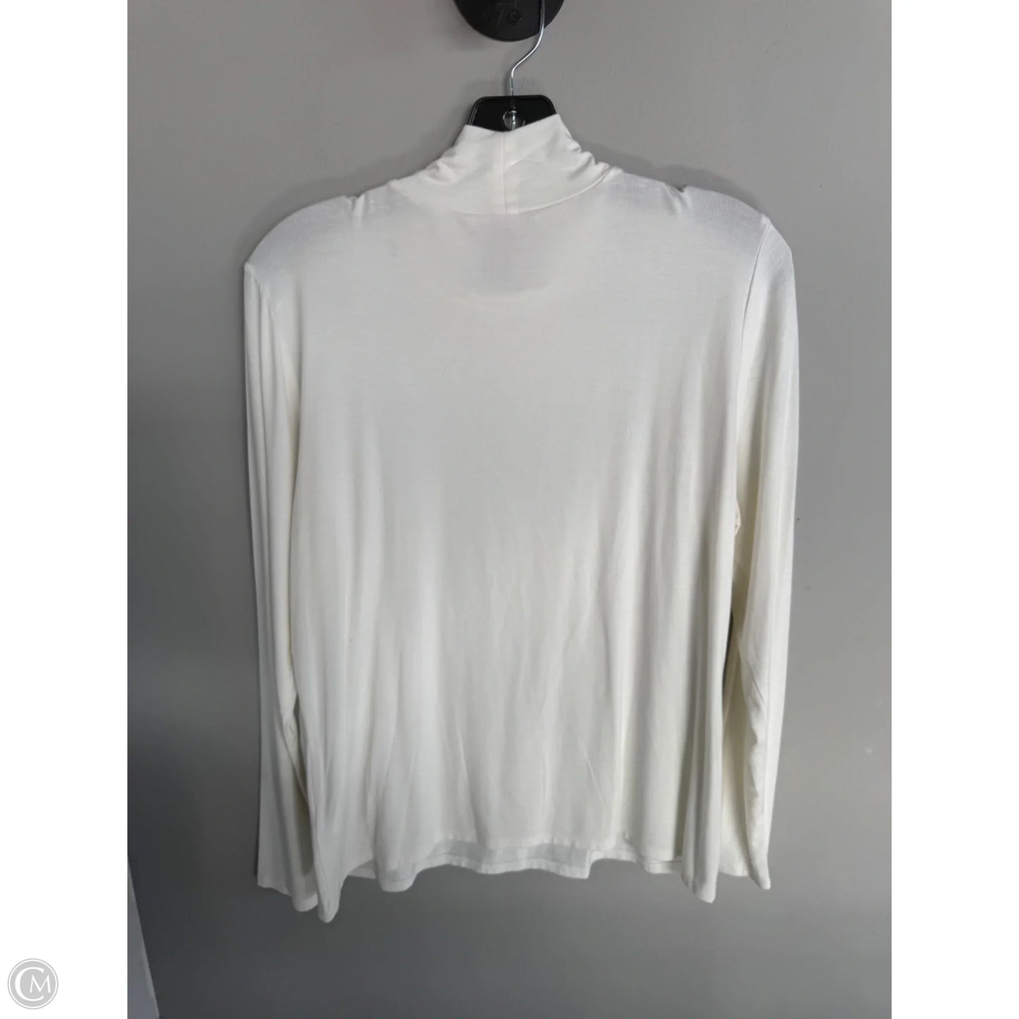 Top Long Sleeve Basic By Vince In White, Size: L