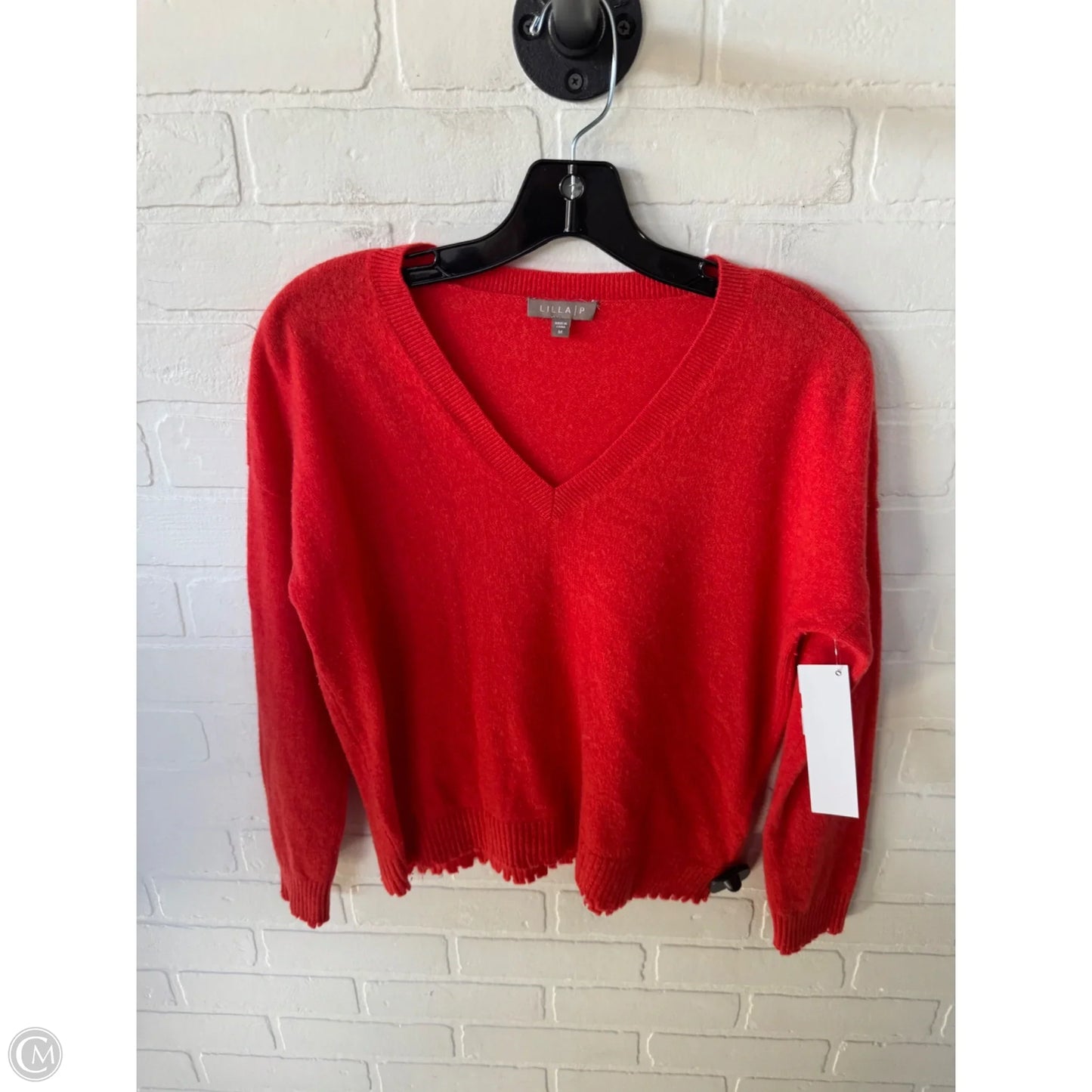Sweater Cashmere By Lilla P In Orange, Size: M