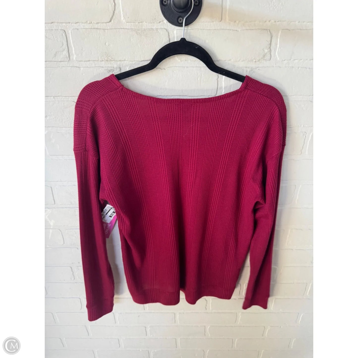 Top Long Sleeve Basic By Eddie Bauer In Red, Size: S