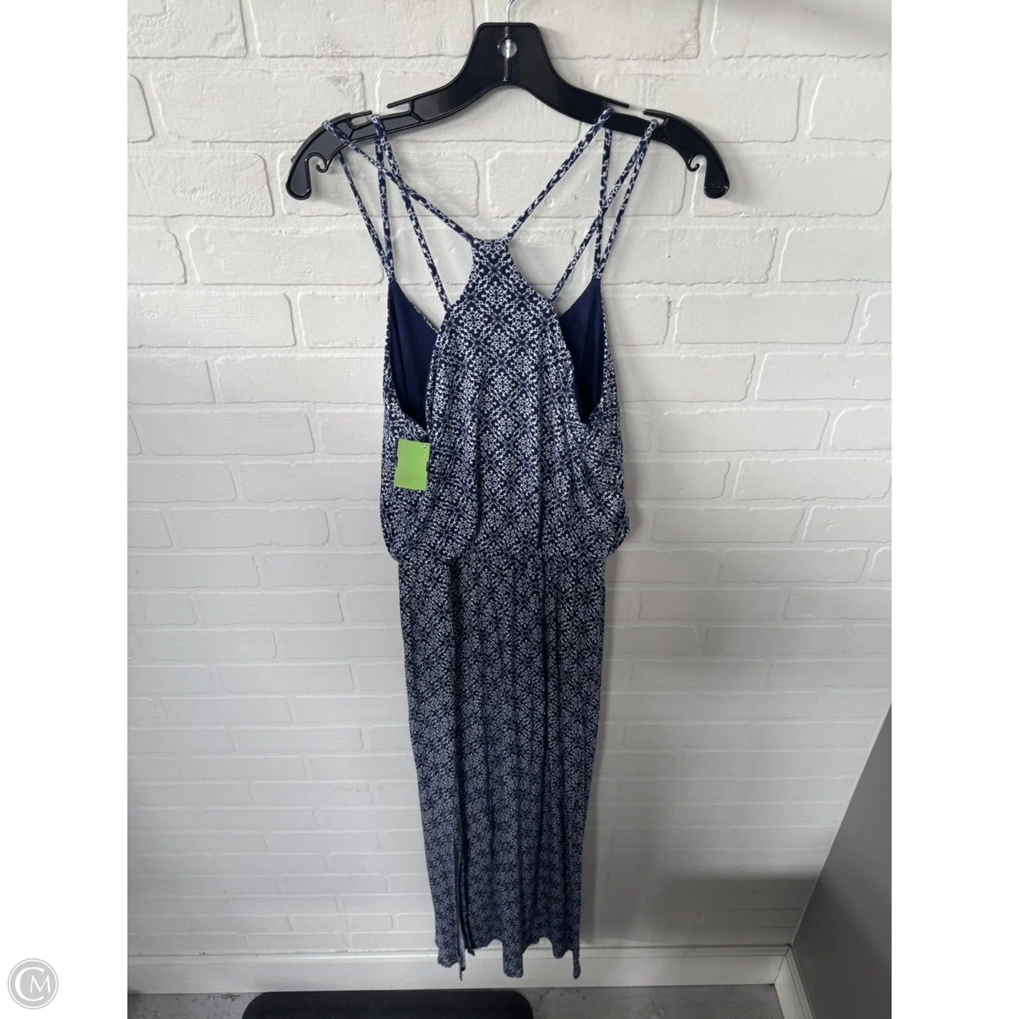 Dress Casual Maxi By Papermoon In Blue & White, Size: S