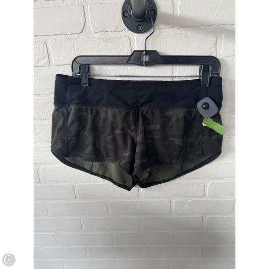 Athletic Shorts By Lululemon In Camouflage Print, Size: 8