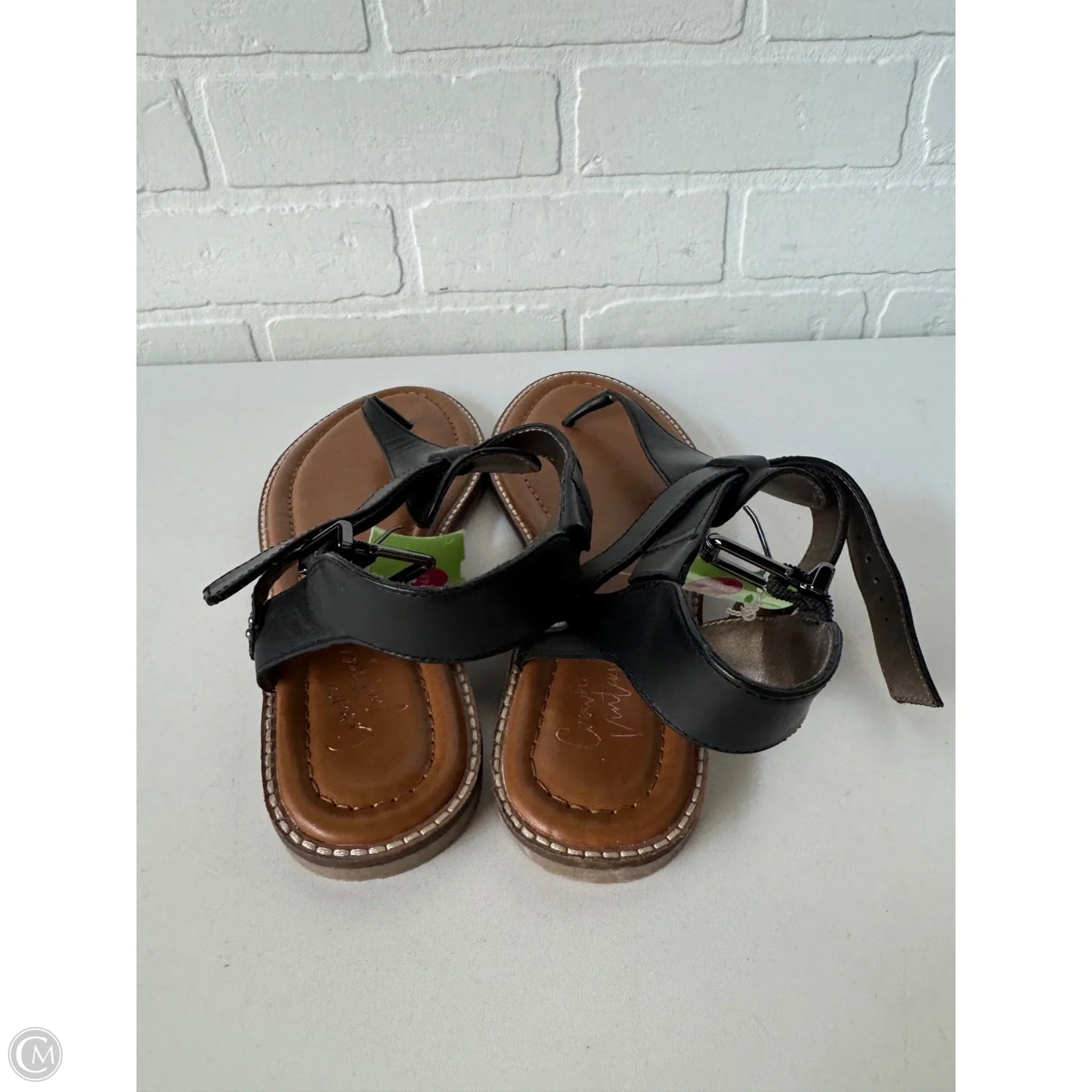 Sandals Flats By Crown Vintage In Black, Size: 8.5