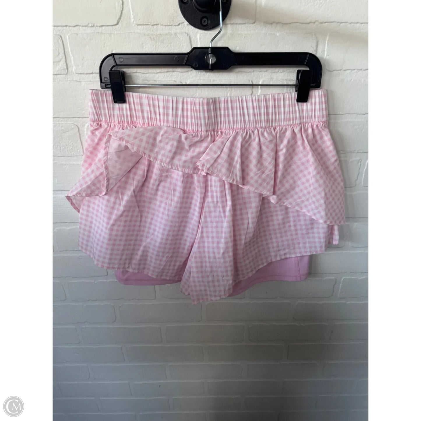 Athletic Shorts By Cmc In Pink & White, Size: 12