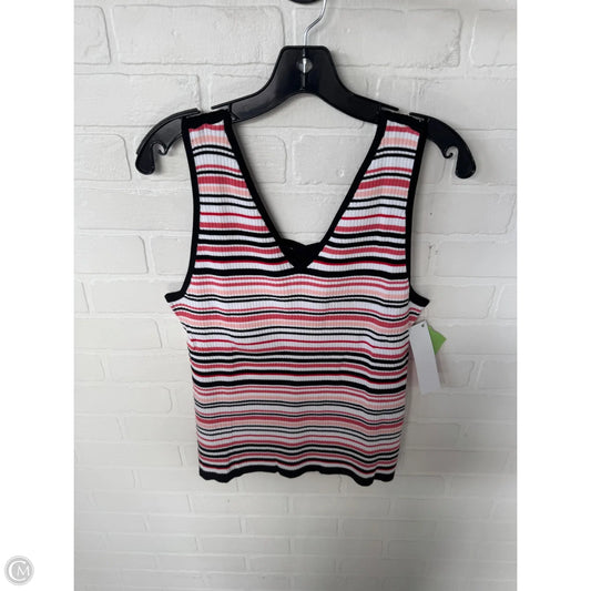 Vest Sweater By White House Black Market In Black & Pink, Size: Xl