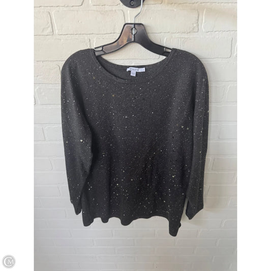 Sweater By Chicos In Grey, Size: L