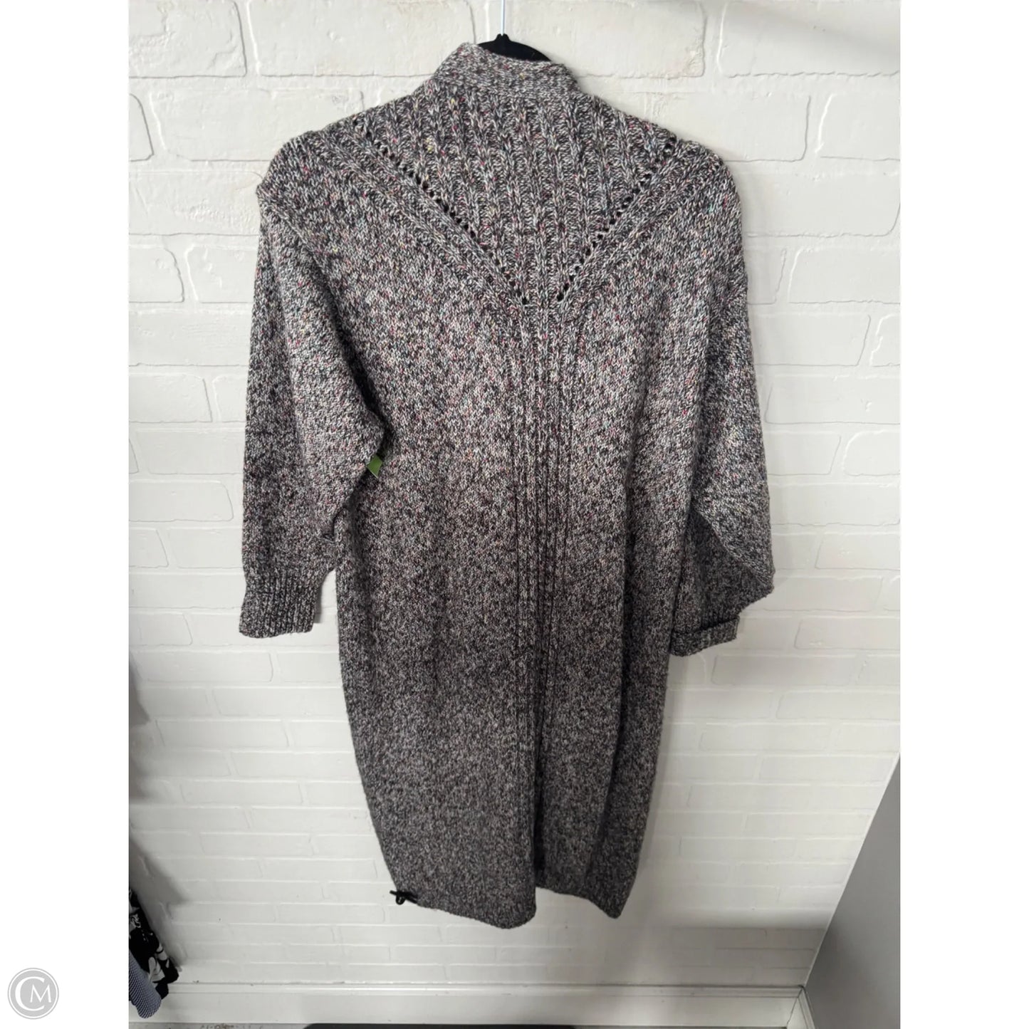 Sweater Cardigan By Cabi In Black & Silver, Size: S