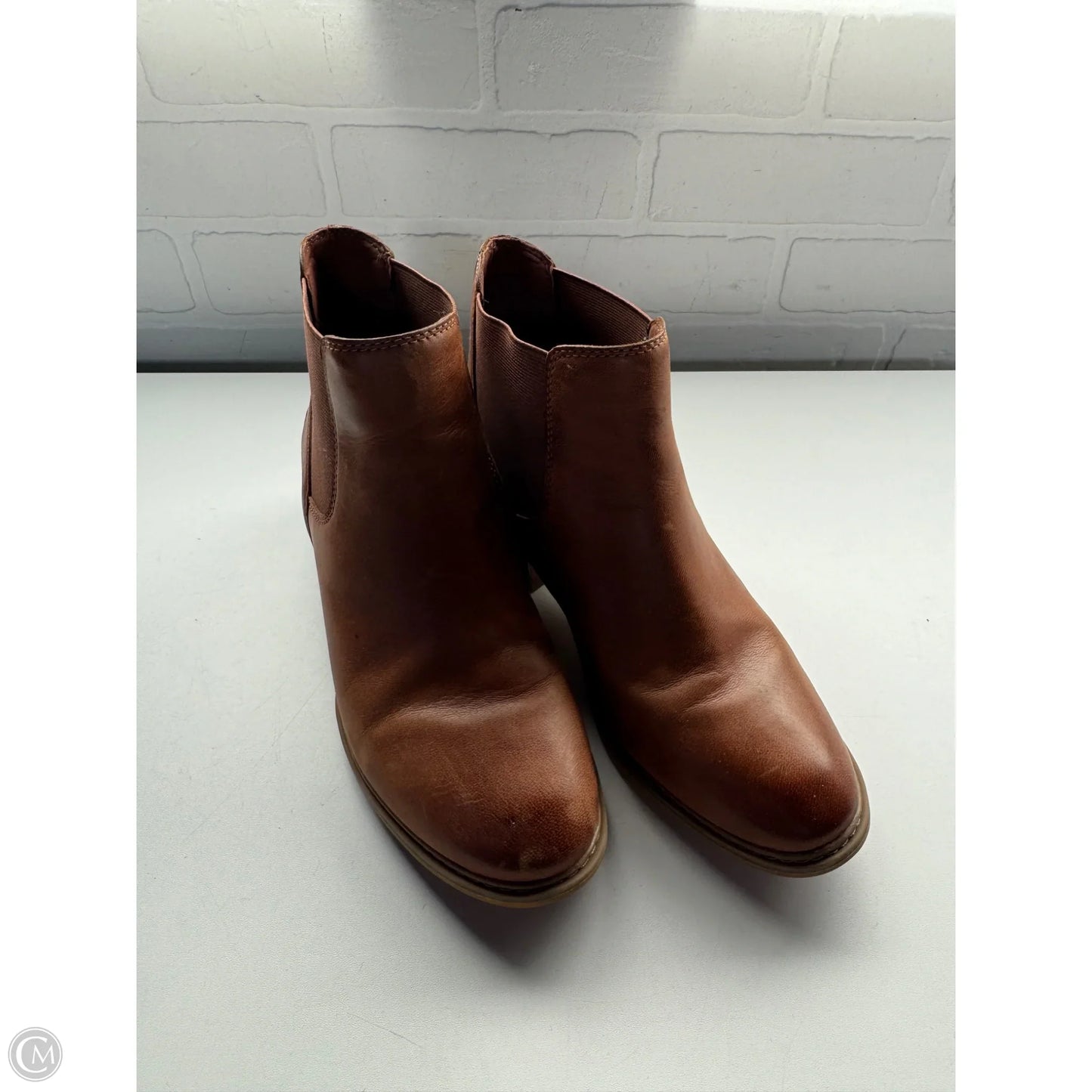 Boots Ankle Heels By Timberland In Brown, Size: 8