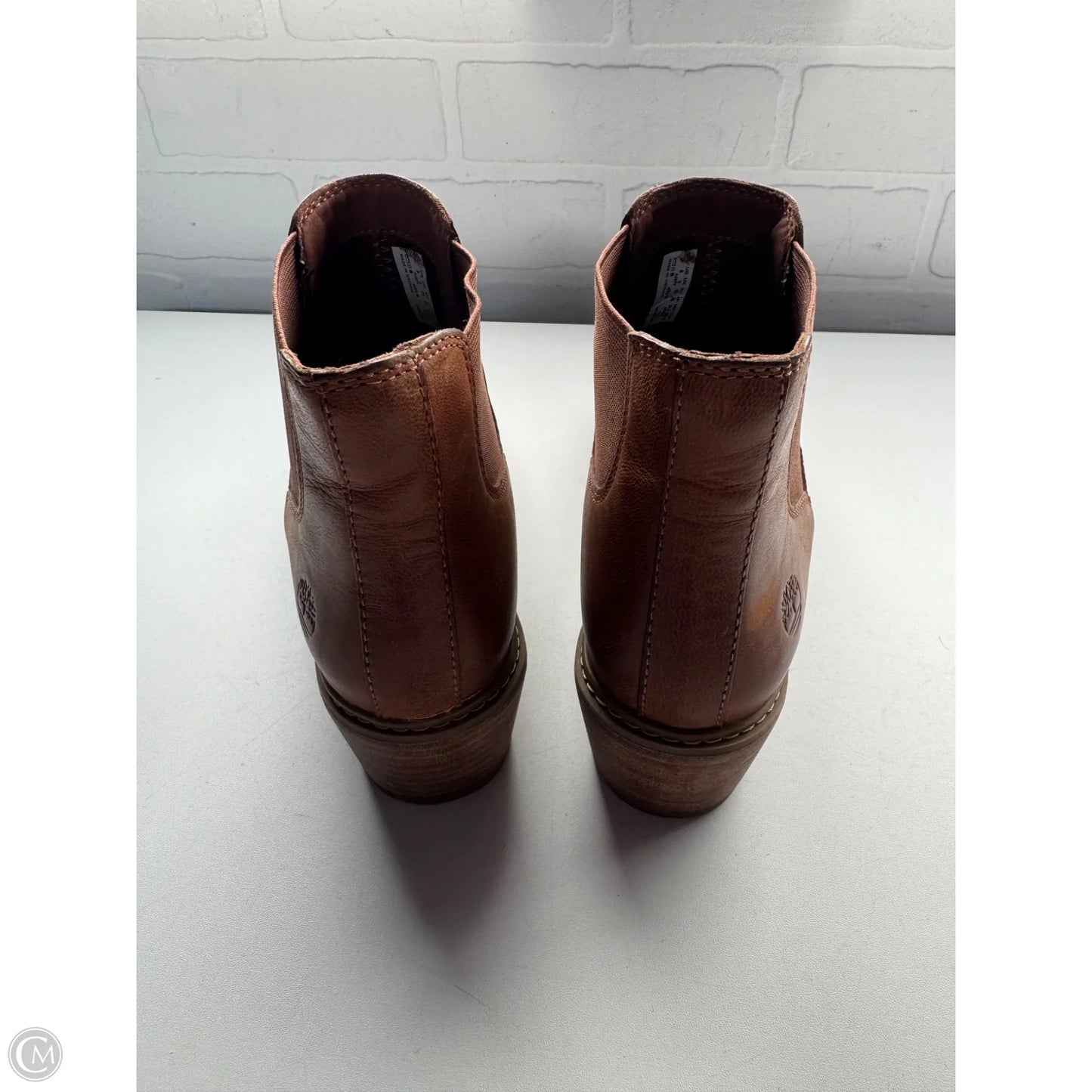 Boots Ankle Heels By Timberland In Brown, Size: 8