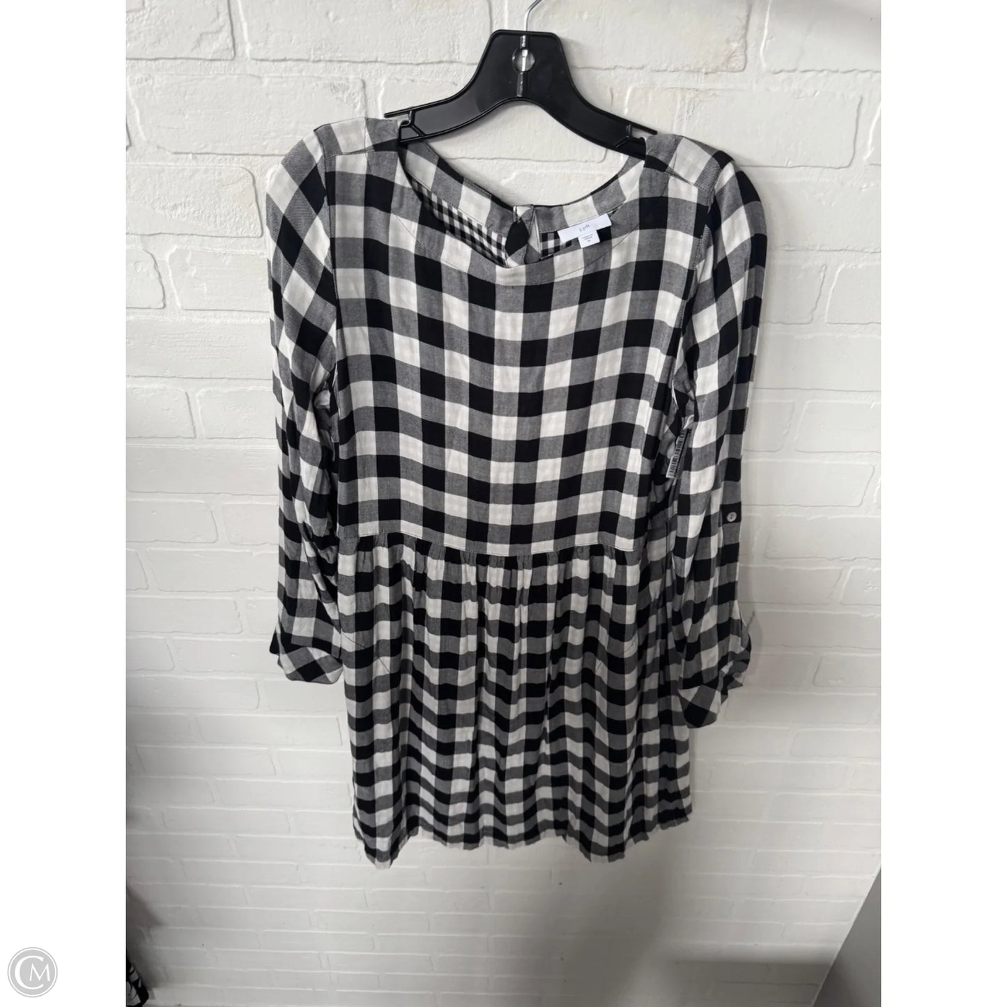 Dress Casual Short By J. Jill In Black & White, Size: M