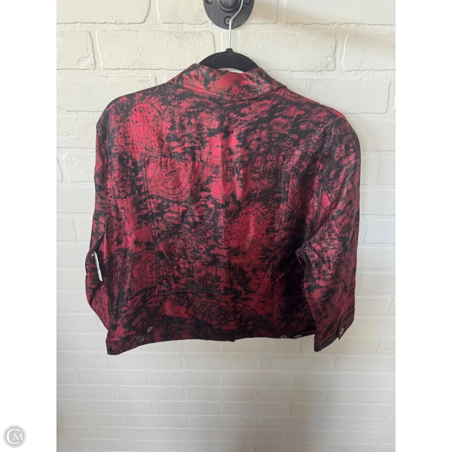 Jacket Other By Ruby Rd In Black & Red, Size: Xl
