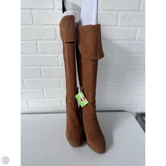 Boots Knee Heels By Sbicca In Brown, Size: 7.5