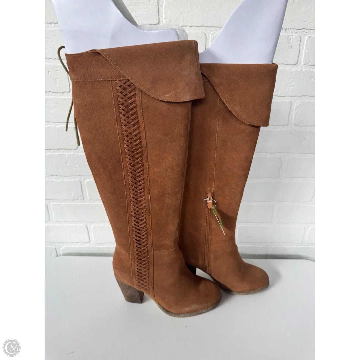 Boots Knee Heels By Sbicca In Brown, Size: 7.5