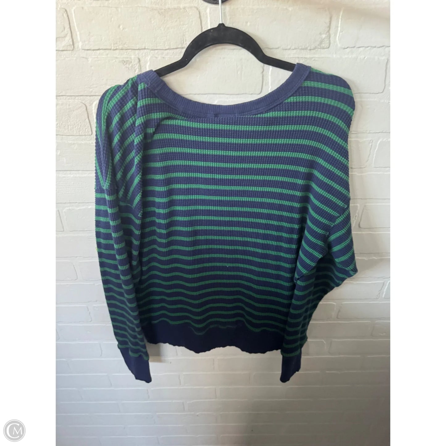 Top Long Sleeve By Offline By Aerie In Blue & Green, Size: Xs