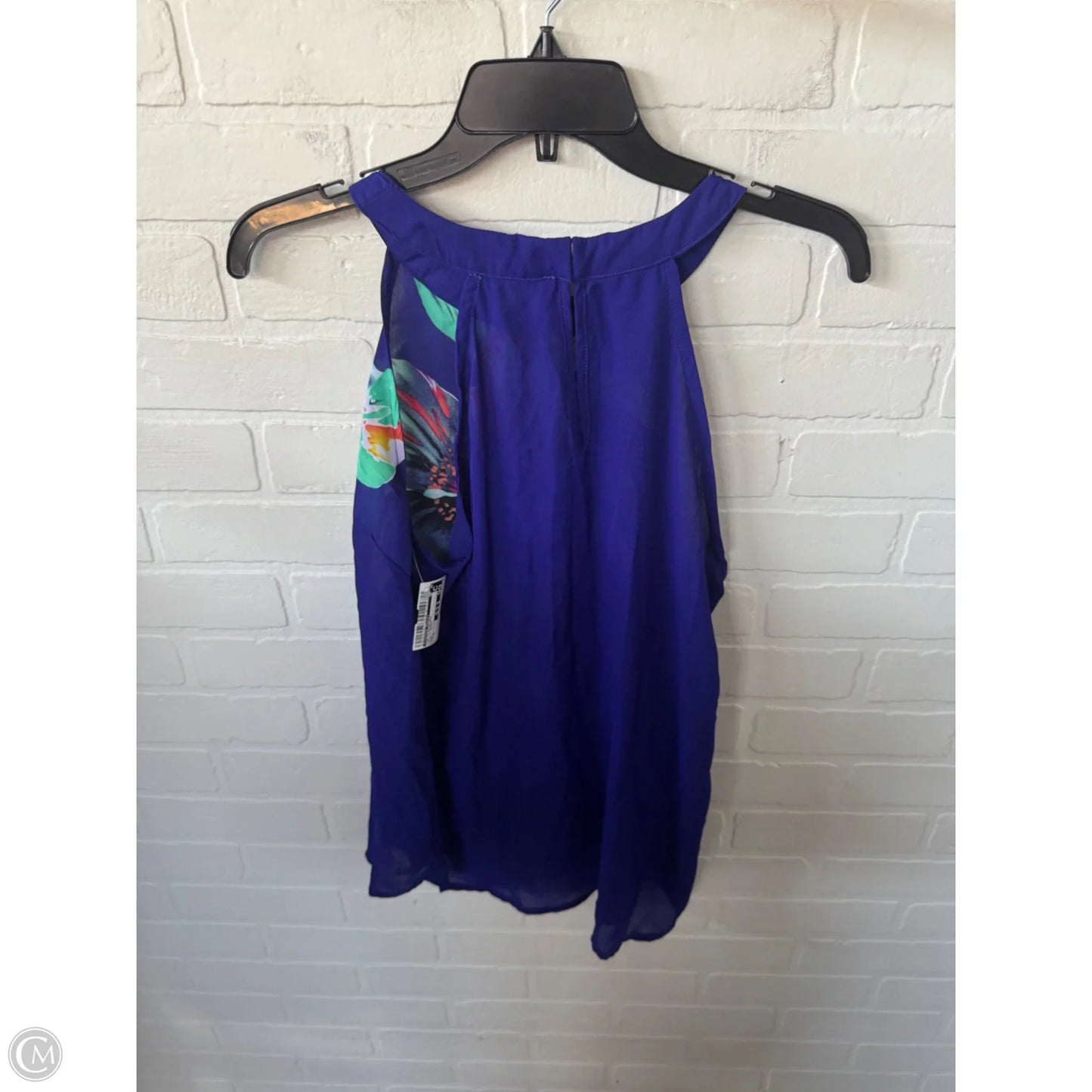 Top Sleeveless By Cynthia Rowley In Blue & Green, Size: M
