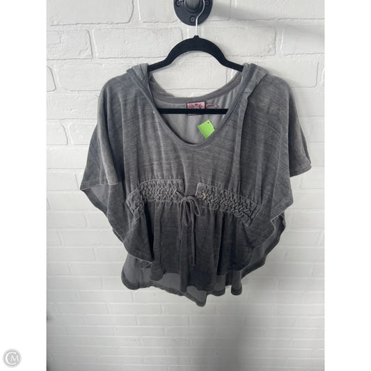 Poncho By Juicy Couture In Grey, Size: S