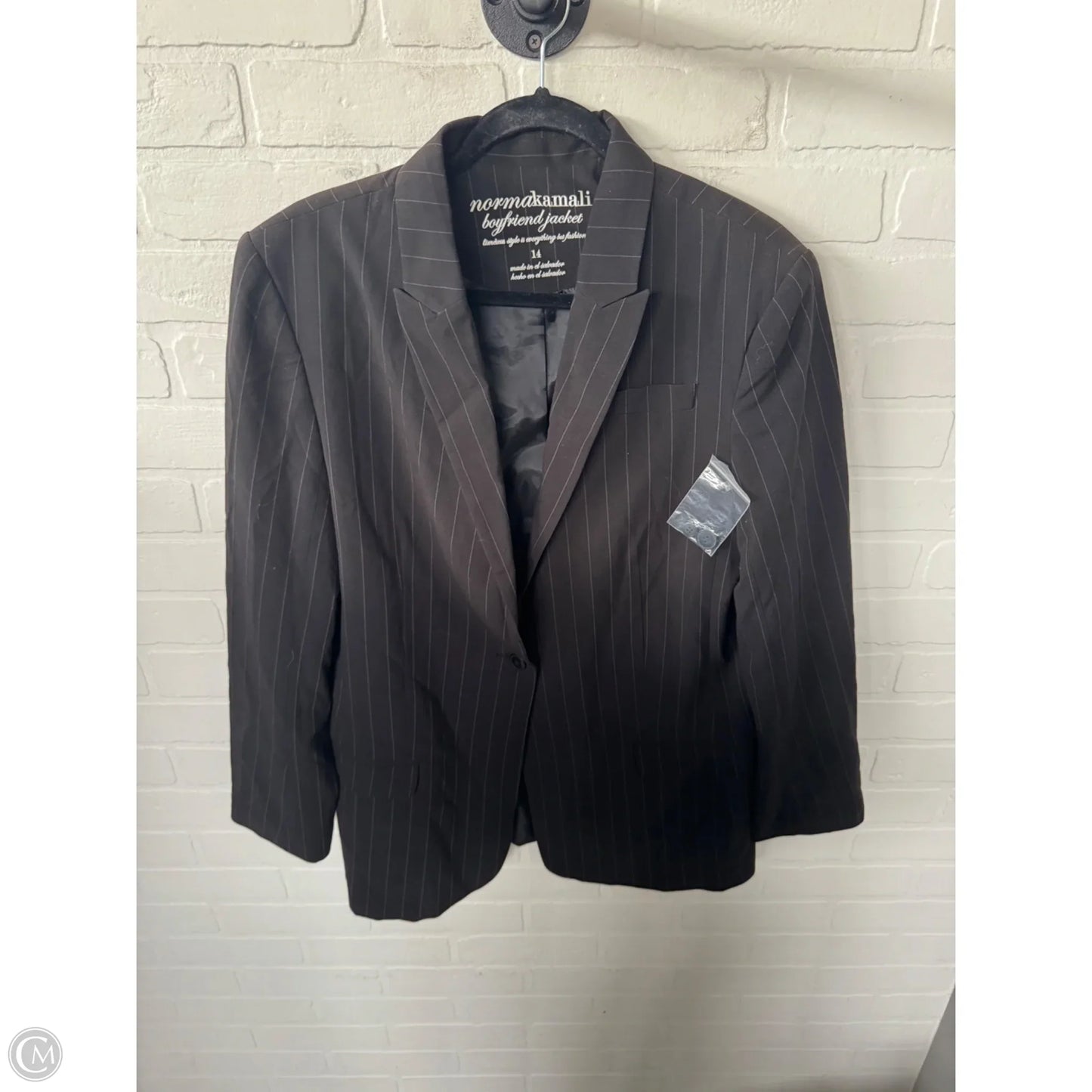 Blazer By Norma Kamali In Black, Size: L