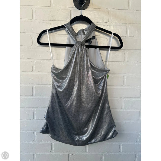 Top Sleeveless By White House Black Market In Silver, Size: M